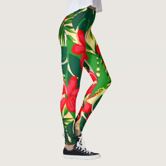 Leggings Légendes d'impression tropicales (Droite)