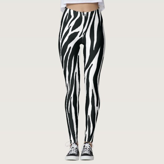 Leggings Légendes d'impression Zebra (Devant)