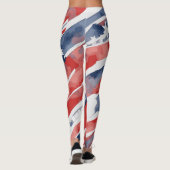 Leggings Légendes d'indicateur d'aquarelle Abstraites pour (Dos)