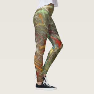 Leggings Légendes d'oeuvres d'art fractales uniques