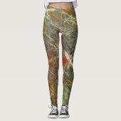 Leggings Légendes d'oeuvres d'art fractales uniques (Devant)