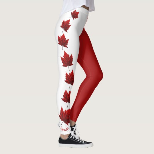 Leggings Légendes du drapeau canadien Pantalons de souvenir (Droite)