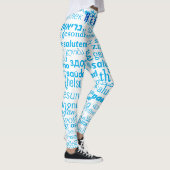 Leggings Légendes du texte de santé Word multilangue (Droite)