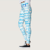 Leggings Légendes du texte de santé Word multilangue (Gauche)