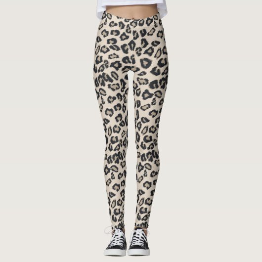 Leggings Légendes Empreintes de léopard (Devant)