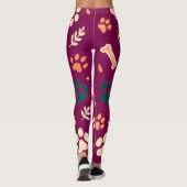 Leggings Légendes Empreintes de pattes jouées | Pâtes de ch (Dos)