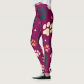 Leggings Légendes Empreintes de pattes jouées | Pâtes de ch (Gauche)