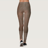 Leggings Légendes en cuir, marron. (Dos)