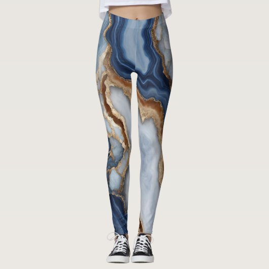 Leggings Légendes en marbre d'Agate (Devant)