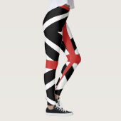 Leggings Légendes en noir, blanc et rouge. (Droite)
