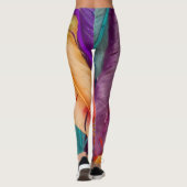 Leggings Légendes en plumes colorées (Dos)