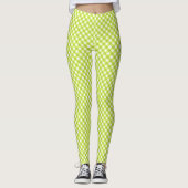 Leggings Légendes En vichy citron vert (Devant)