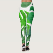 Leggings Légendes feuilles de palme tropicale (Dos)