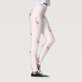 Leggings Légendes flamantes à pied rose mignonne (Droite)