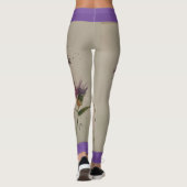 Leggings Légendes Fleurs sauvages d’aquarelle pour femmes (Dos)