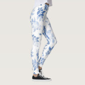 Leggings Légendes Florales Bleues, (Droite)