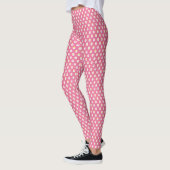 Leggings Légendes florales de fille rose mignonne (Gauche)