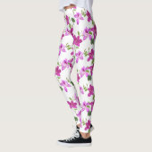 Leggings Légendes florales rose/Fuchsia (Gauche)