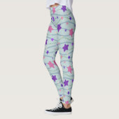Leggings Légendes flottantes de poisson d'Amérique (Gauche)