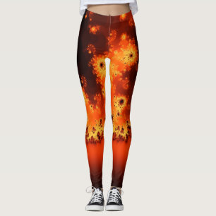 Leggings Légendes fractales de la flamme solaire