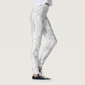 Leggings Légendes grises marbrées et blanches (Droite)