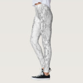 Leggings Légendes grises marbrées et blanches (Gauche)