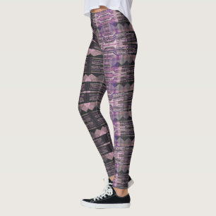 Leggings Légendes HAMbyWG - Violet noir