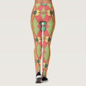 Leggings légendes imprimées africaines (Dos)