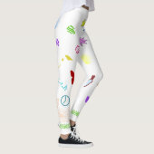 Leggings Légendes imprimées artistiques (Droite)
