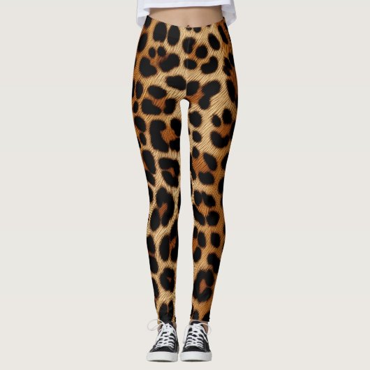 Leggings Légendes imprimées de la peau de Cheetah (Devant)