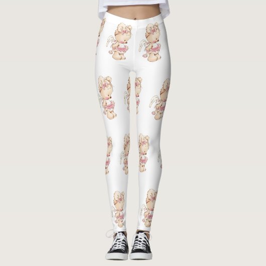 Leggings Légendes imprimées en peluche (Devant)