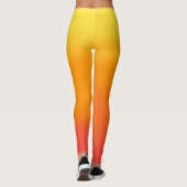 Leggings Légendes jaunes, oranges et rouges (Dos)