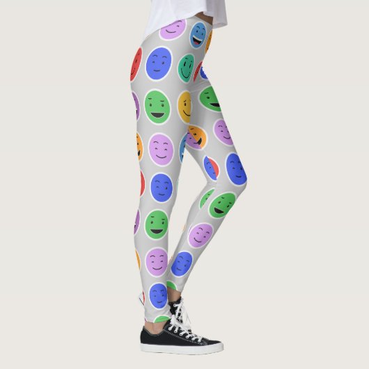 Leggings Légendes mignonnes Emoticon (Droite)