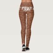 Leggings Légendes modernes conception de mur de briques et  (Dos)