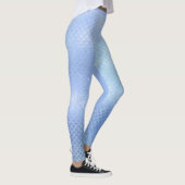 Leggings Légendes Motifs à l'échelle de sirène bleue (Droite)