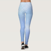 Leggings Légendes Motifs à l'échelle de sirène bleue (Dos)