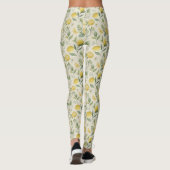 Leggings Légendes Motifs citrons et fleurs (Dos)
