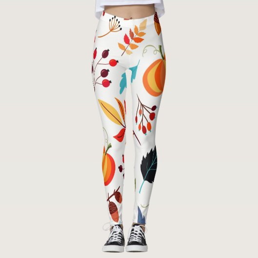 Leggings Légendes Motifs d'automne (Devant)