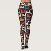 Leggings Légendes Motifs de chats colorés (Dos)