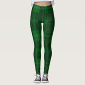 Leggings Légendes Motifs de contrôle vert (Devant)