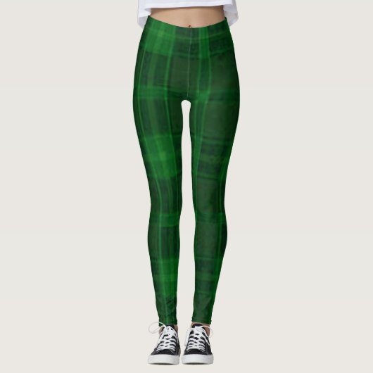 Leggings Légendes Motifs de contrôle vert (Devant)