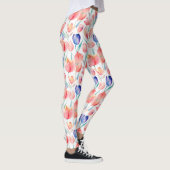Leggings Légendes Motifs de tulipes d'aquarelle (Droite)