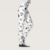 Leggings Légendes Motifs des années 80 noir et blanc (Droite)