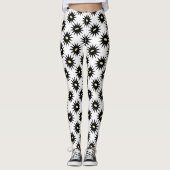 Leggings Légendes motifs noirs et blancs (Devant)