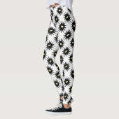 Leggings Légendes motifs noirs et blancs (Gauche)
