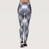 Leggings Légendes multiplaid bleu/blanc (Dos)