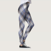 Leggings Légendes multiplaid bleu/blanc (Droite)