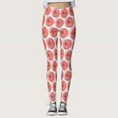 Leggings Légendes multiples rose agrumes (Devant)