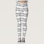 Leggings Légendes musicales<br><div class="desc">Une petite partition musicale en noir, sur un arrière - plan blanc, couvre ces Leggings Féminins, Totalement mignon, élégant et absolument amusant ! La conception peut présenter des zones claires et sombres ; c'est intentionnel, comme s'il s'agissait d'une ancienne photocopie ou d'un morceau de partitions. Ce n'est PAS une faute...</div>