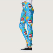 Leggings légendes noël de père Noël noir (Gauche)